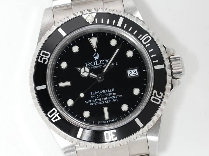ロレックス シードゥエラー Ref.16600 ステンレススチール ブラック文字盤 中古 sg6tf5rp