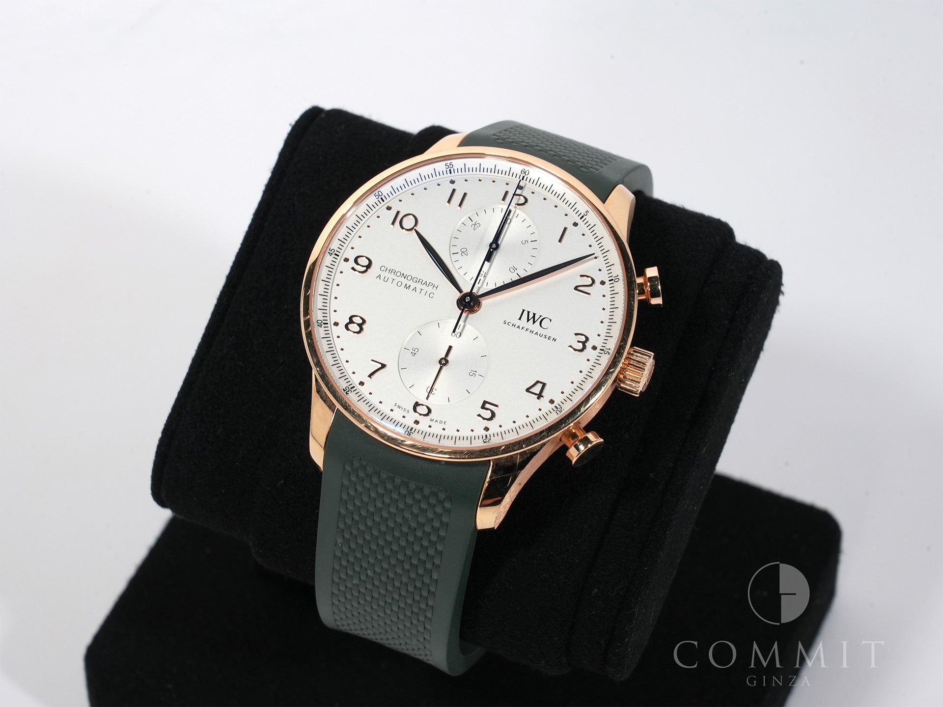 IWC Portugieser Chronograph Ref. IW371611 Rose Gold Silver Dial Pre-owned 4d8y9pup