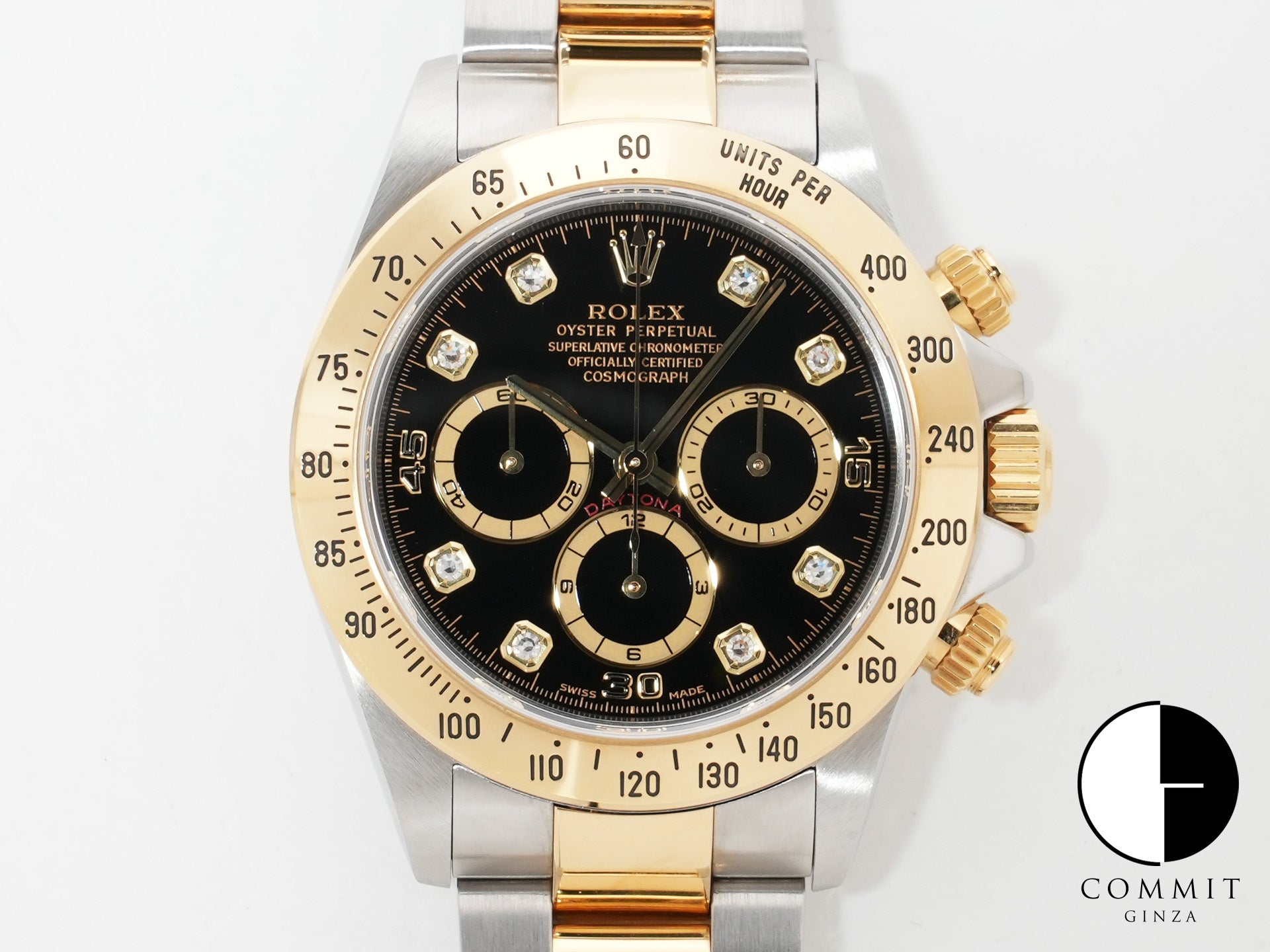 Rolex Daytona El Primero Ref. 16523G Stainless Steel/Yellow Gold Black Dial Used ck29x9nr