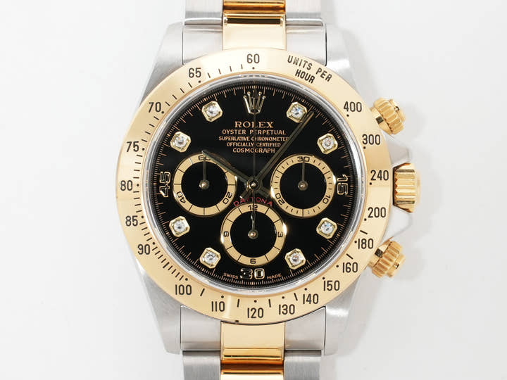 Rolex Daytona El Primero Ref. 16523G Stainless Steel/Yellow Gold Black Dial Used ck29x9nr
