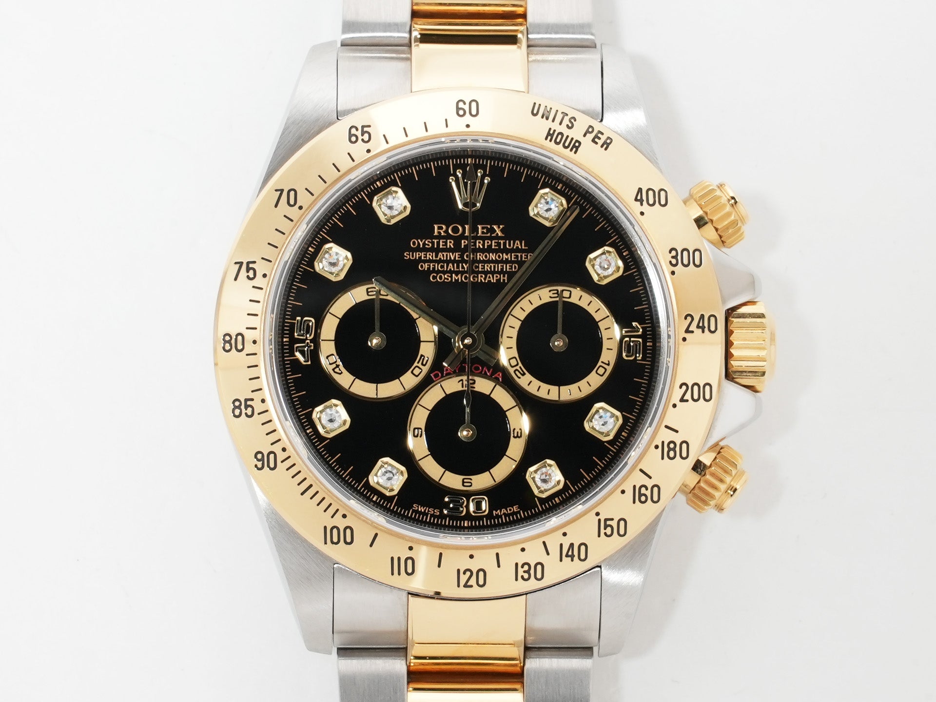 Rolex Daytona El Primero Ref. 16523G Stainless Steel/Yellow Gold Black Dial Used ck29x9nr