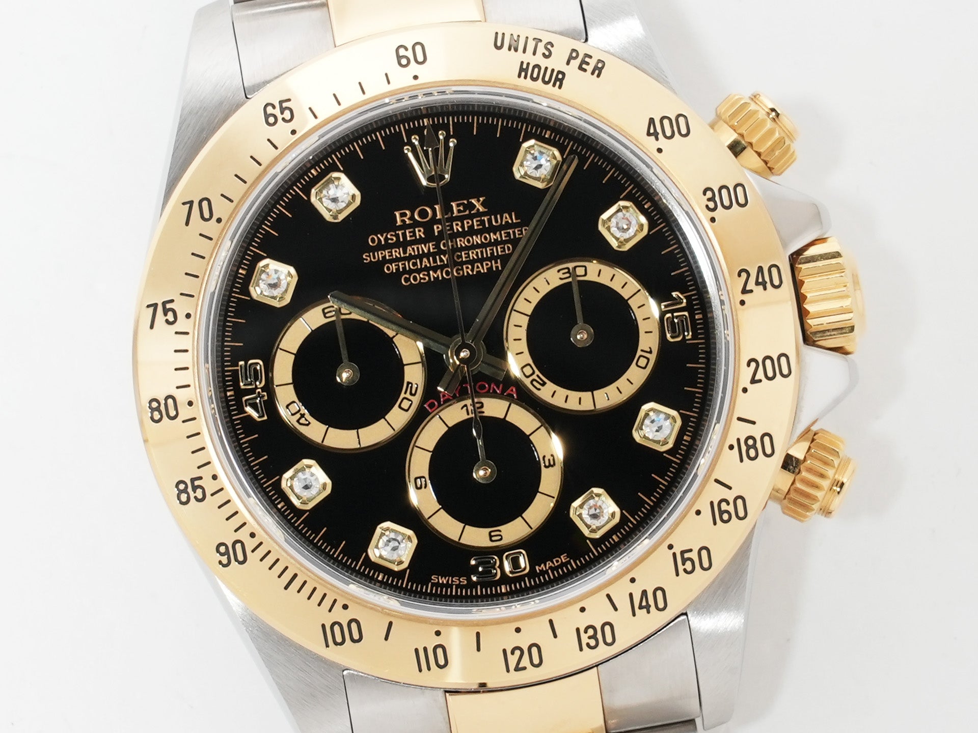 Rolex Daytona El Primero Ref. 16523G Stainless Steel/Yellow Gold Black Dial Used ck29x9nr