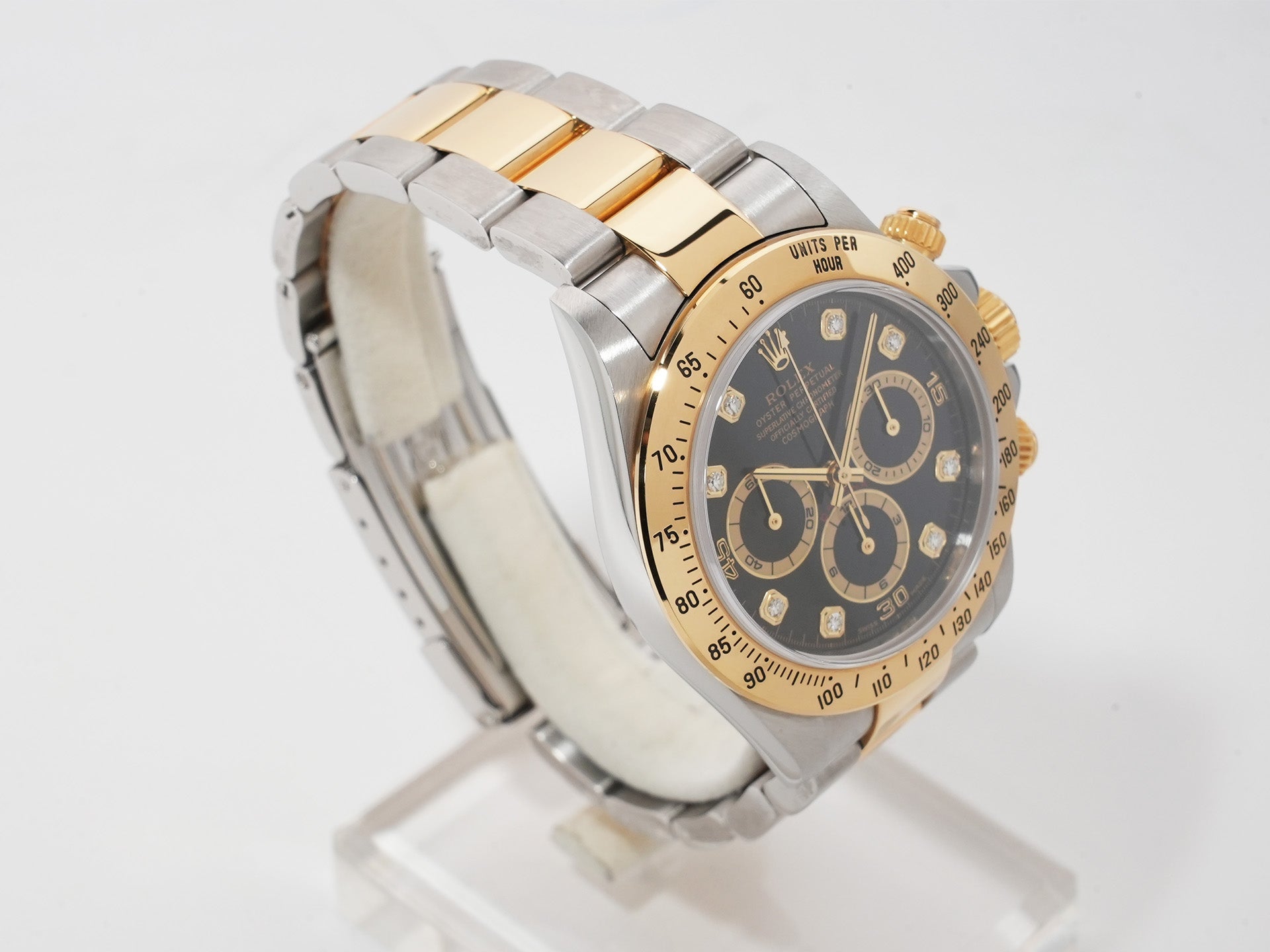 Rolex Daytona El Primero Ref. 16523G Stainless Steel/Yellow Gold Black Dial Used ck29x9nr