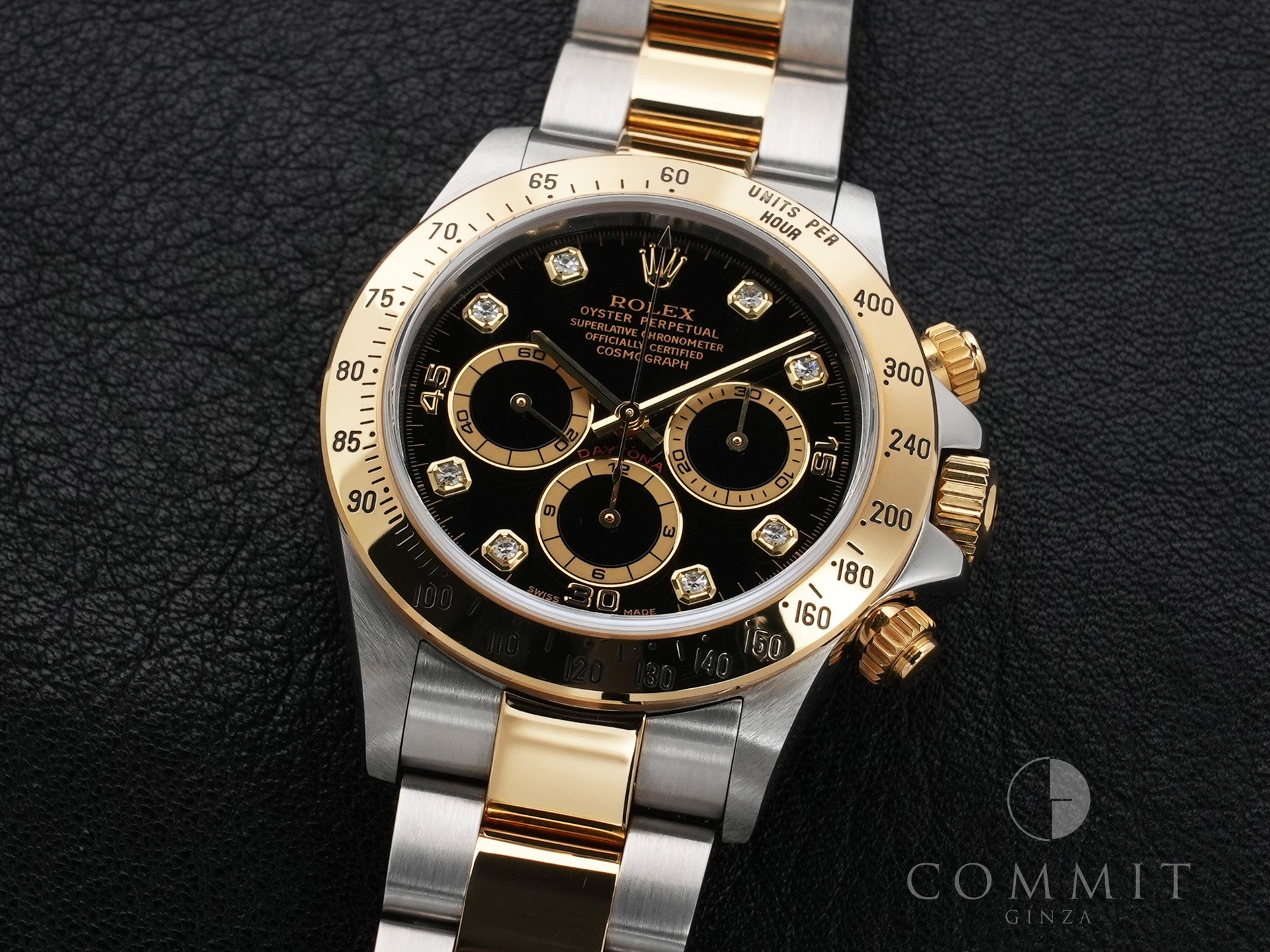 Rolex Daytona El Primero Ref. 16523G Stainless Steel/Yellow Gold Black Dial Used ck29x9nr