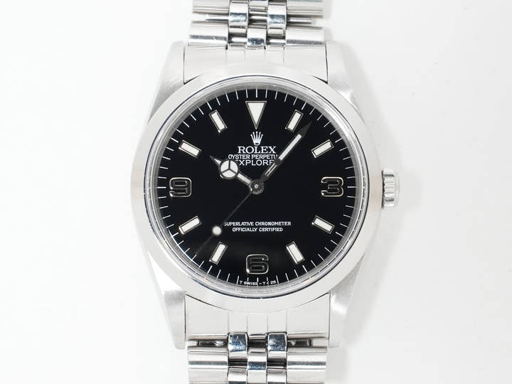 ロレックス エクスプローラーI Ref.14270 ステンレススチール ブラック文字盤 オイスターブレスレット 中古 wekmct5e