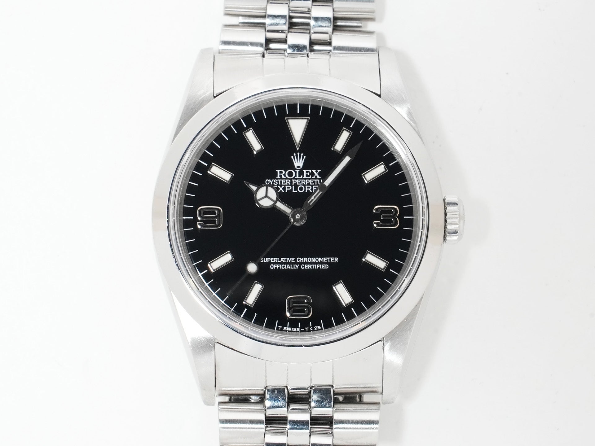 ロレックス エクスプローラーI Ref.14270 ステンレススチール ブラック文字盤 オイスターブレスレット 中古 wekmct5e