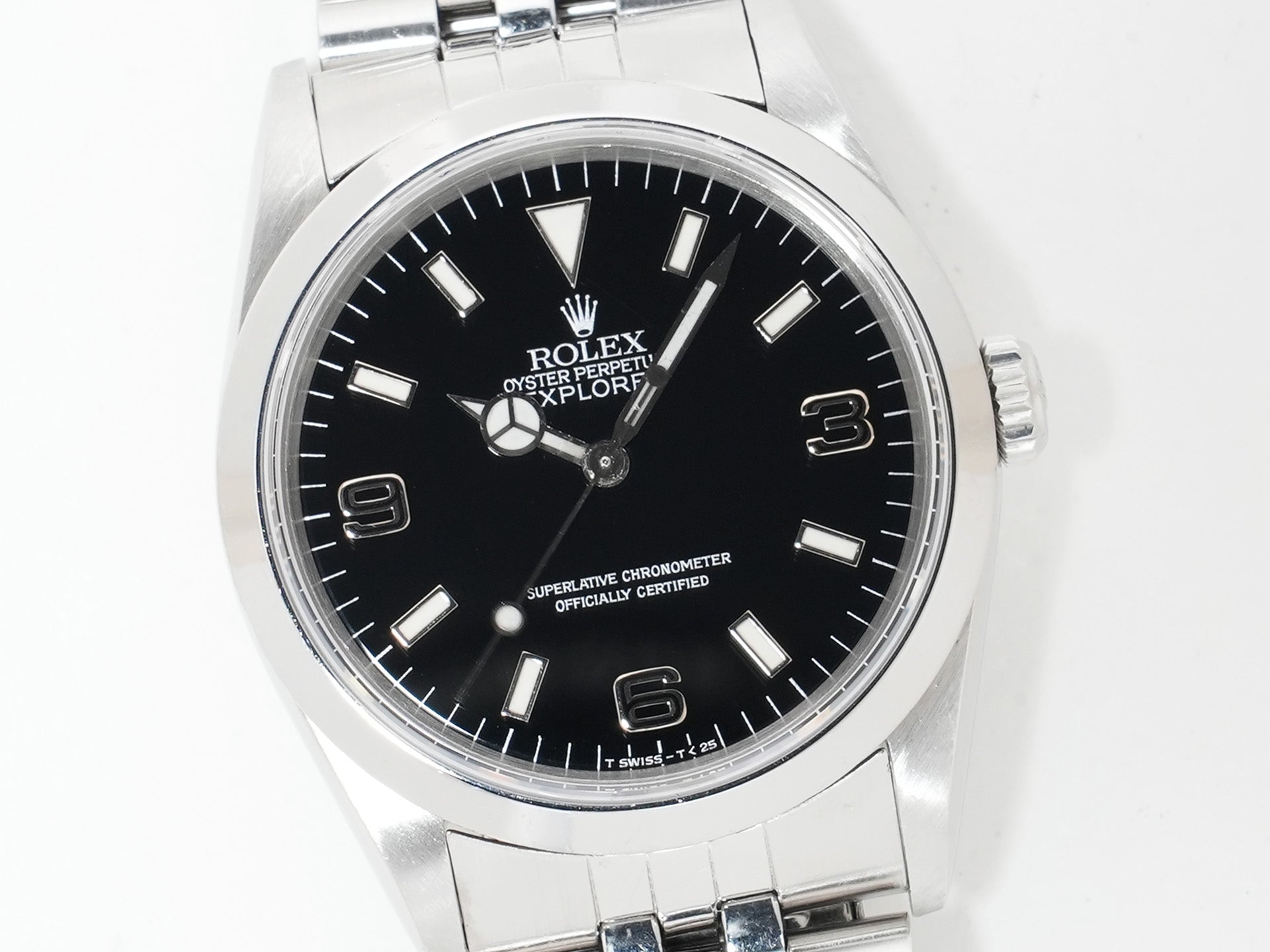 ロレックス エクスプローラーI Ref.14270 ステンレススチール ブラック文字盤 オイスターブレスレット 中古 wekmct5e