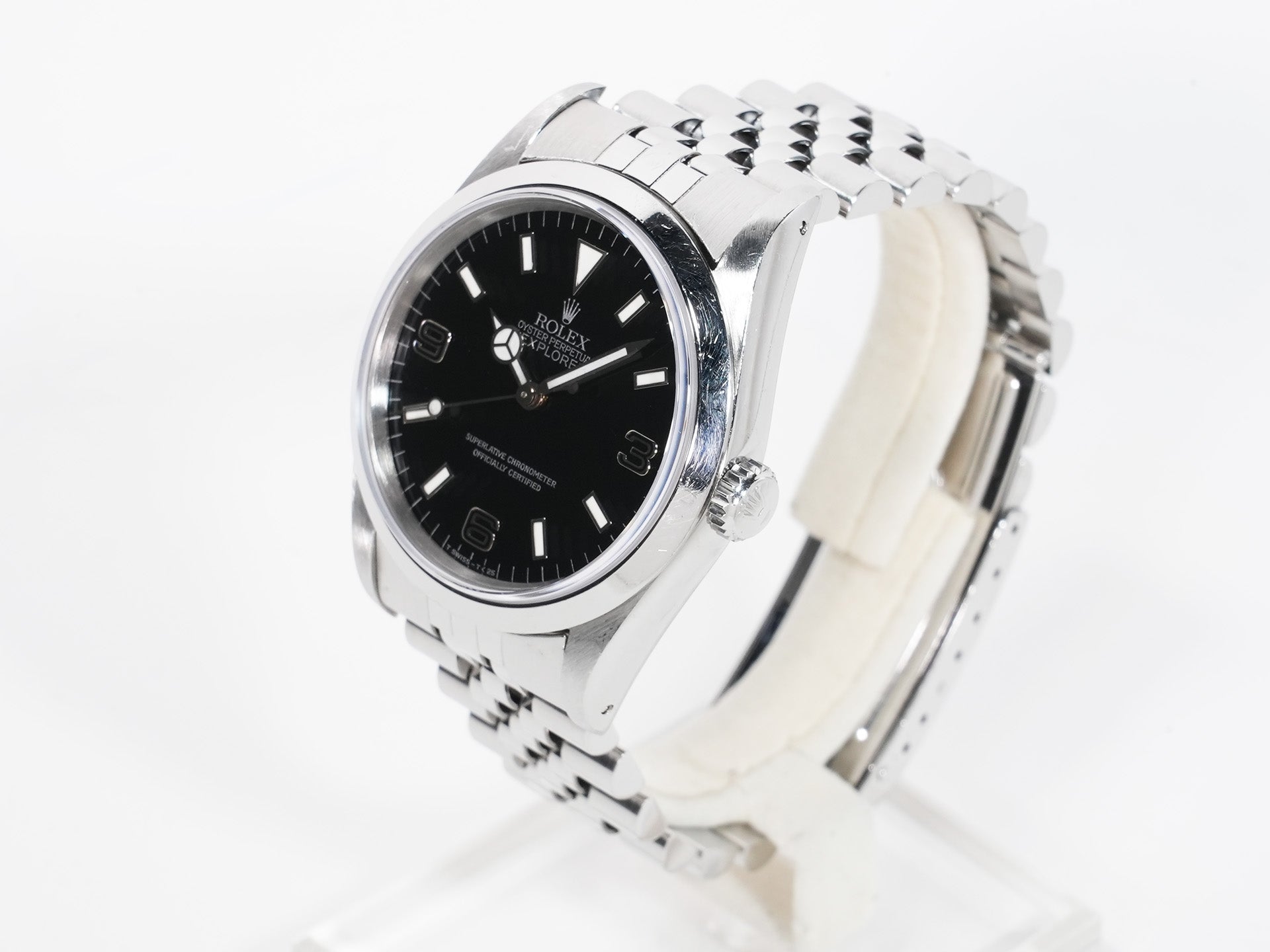 ロレックス エクスプローラーI Ref.14270 ステンレススチール ブラック文字盤 オイスターブレスレット 中古 wekmct5e
