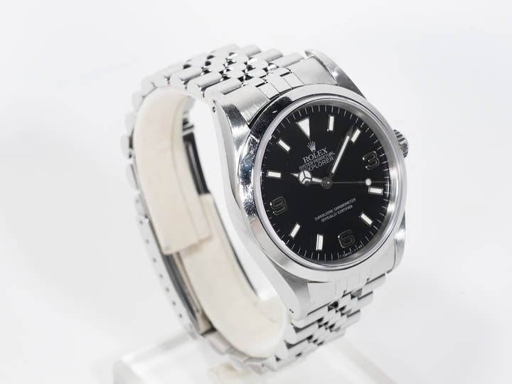 ロレックス エクスプローラーI Ref.14270 ステンレススチール ブラック文字盤 オイスターブレスレット 中古 wekmct5e