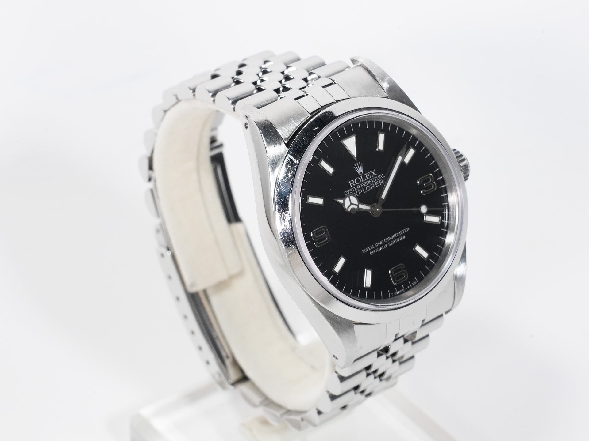 ロレックス エクスプローラーI Ref.14270 ステンレススチール ブラック文字盤 オイスターブレスレット 中古 wekmct5e