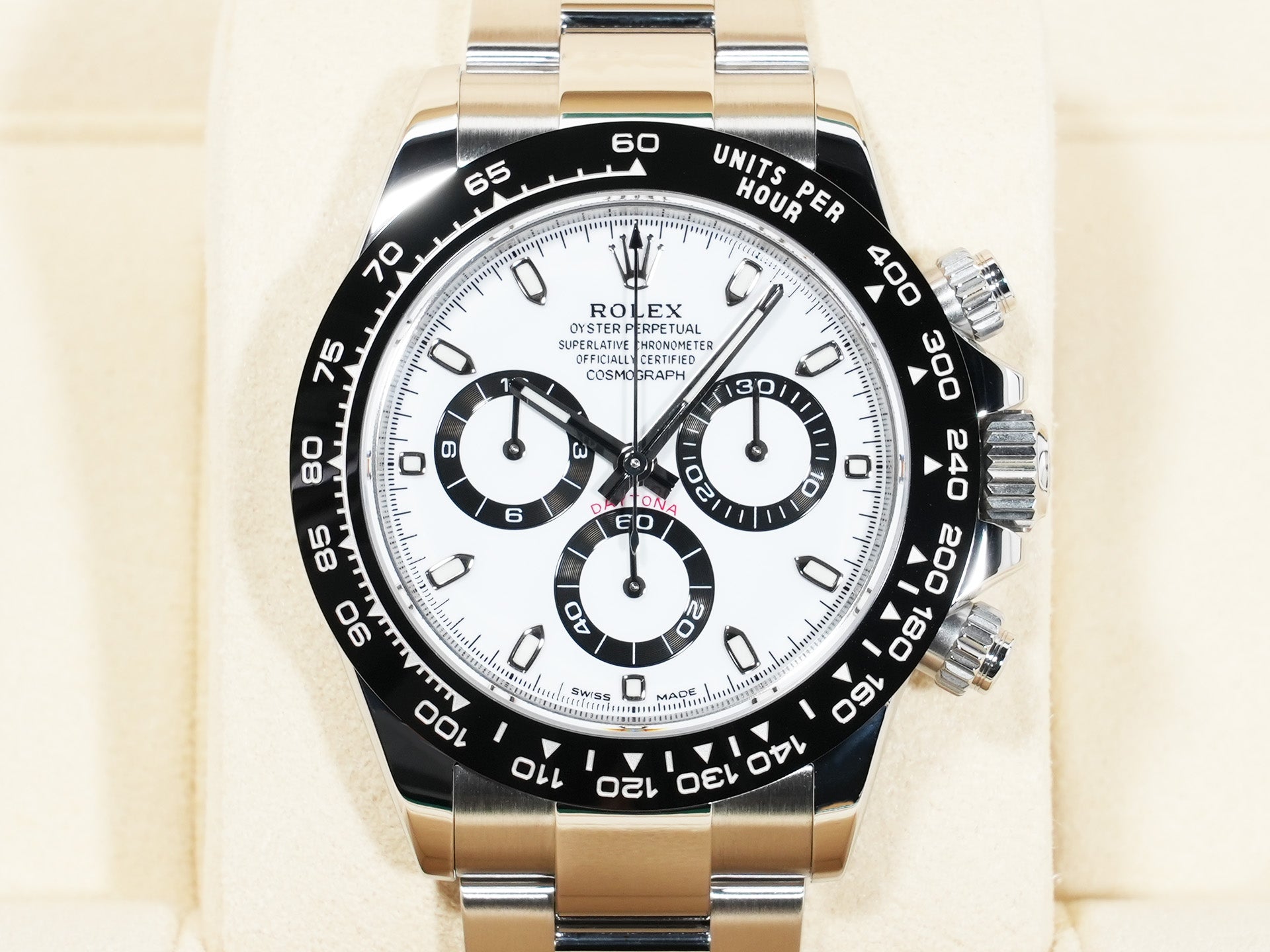 ロレックス デイトナ Ref.116500LN ステンレススチール ホワイト文字盤 美品 qg7nbadu