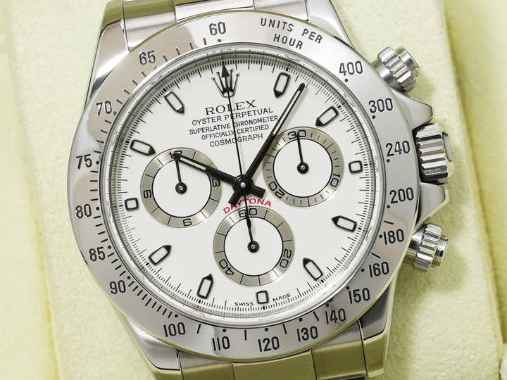 ロレックス デイトナ Ref.116520 ステンレススチール ホワイト文字盤 中古 b8rfthds