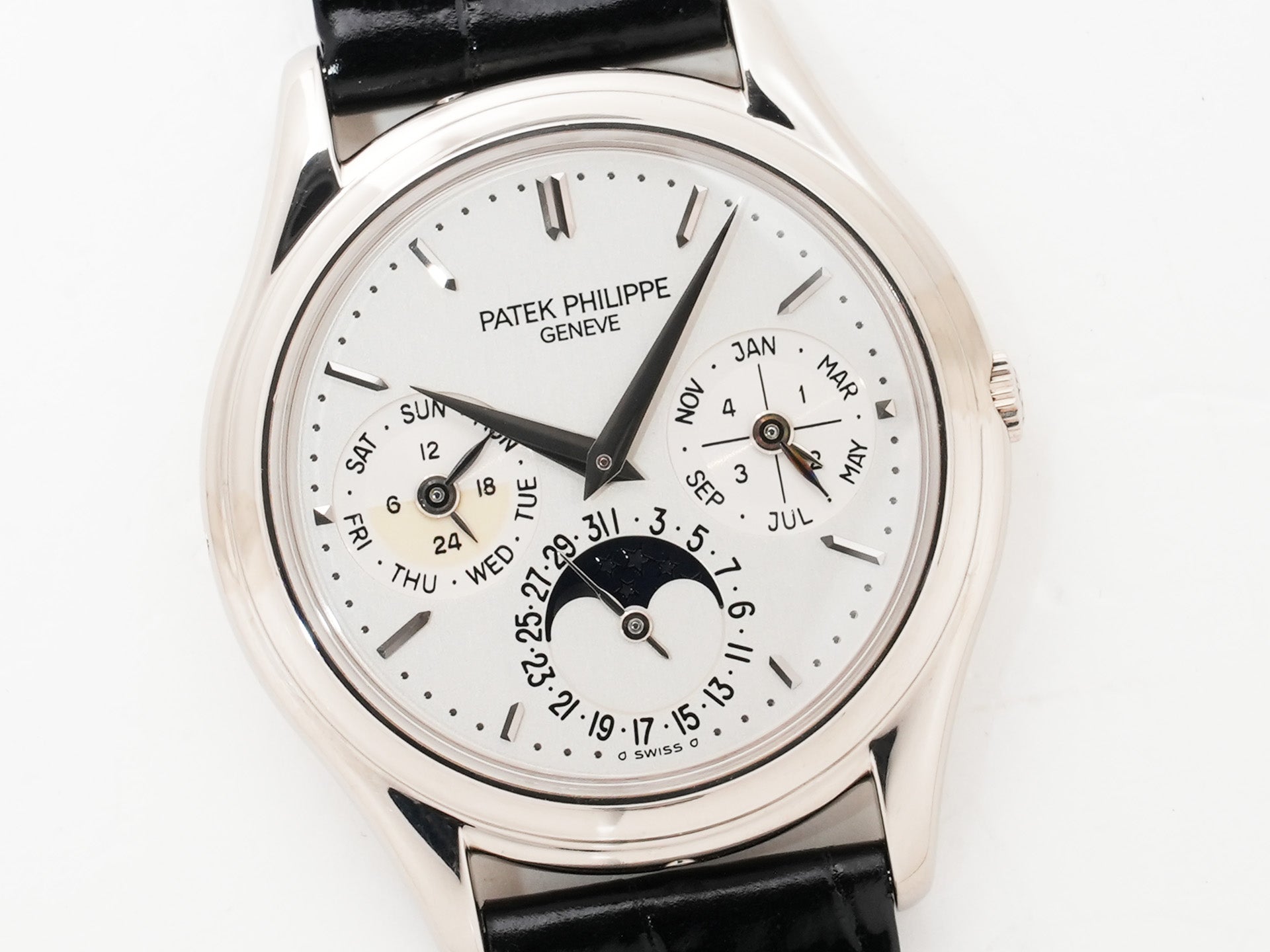 パテックフィリップ パーペチュアルカレンダー Ref.3940G-013 ホワイトゴールド シルバー文字盤 中古 8hk4g4b6