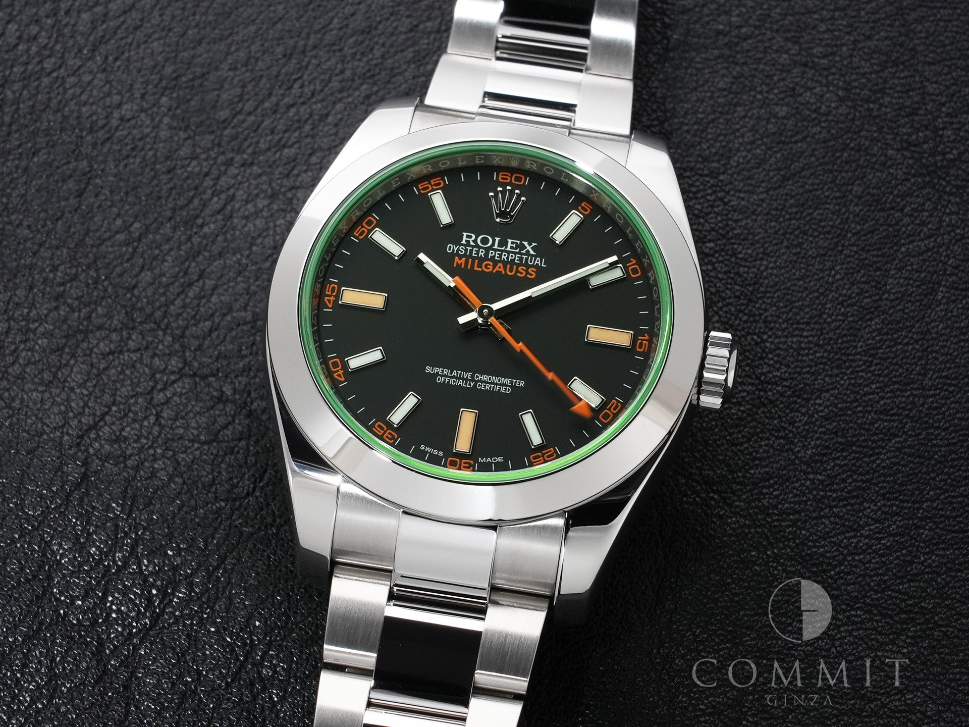 ロレックス ミルガウス Ref.116400GV ステンレススチール ブラック文字盤 美中古 3kewng2g