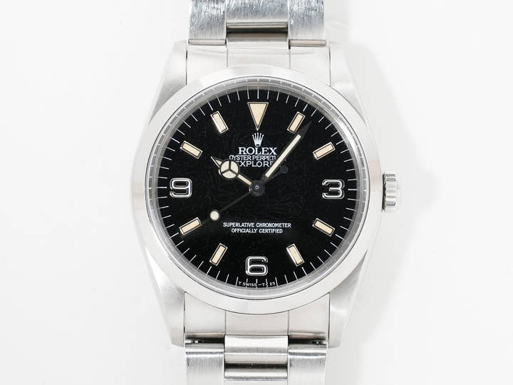 ロレックス エクスプローラーI Ref.14270 ステンレススチール ブラック文字盤 オイスターブレスレット 中古 hxnej7ru