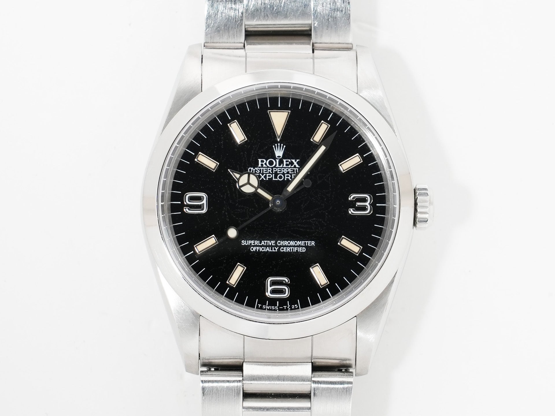 ロレックス エクスプローラーI Ref.14270 ステンレススチール ブラック文字盤 オイスターブレスレット 中古 hxnej7ru