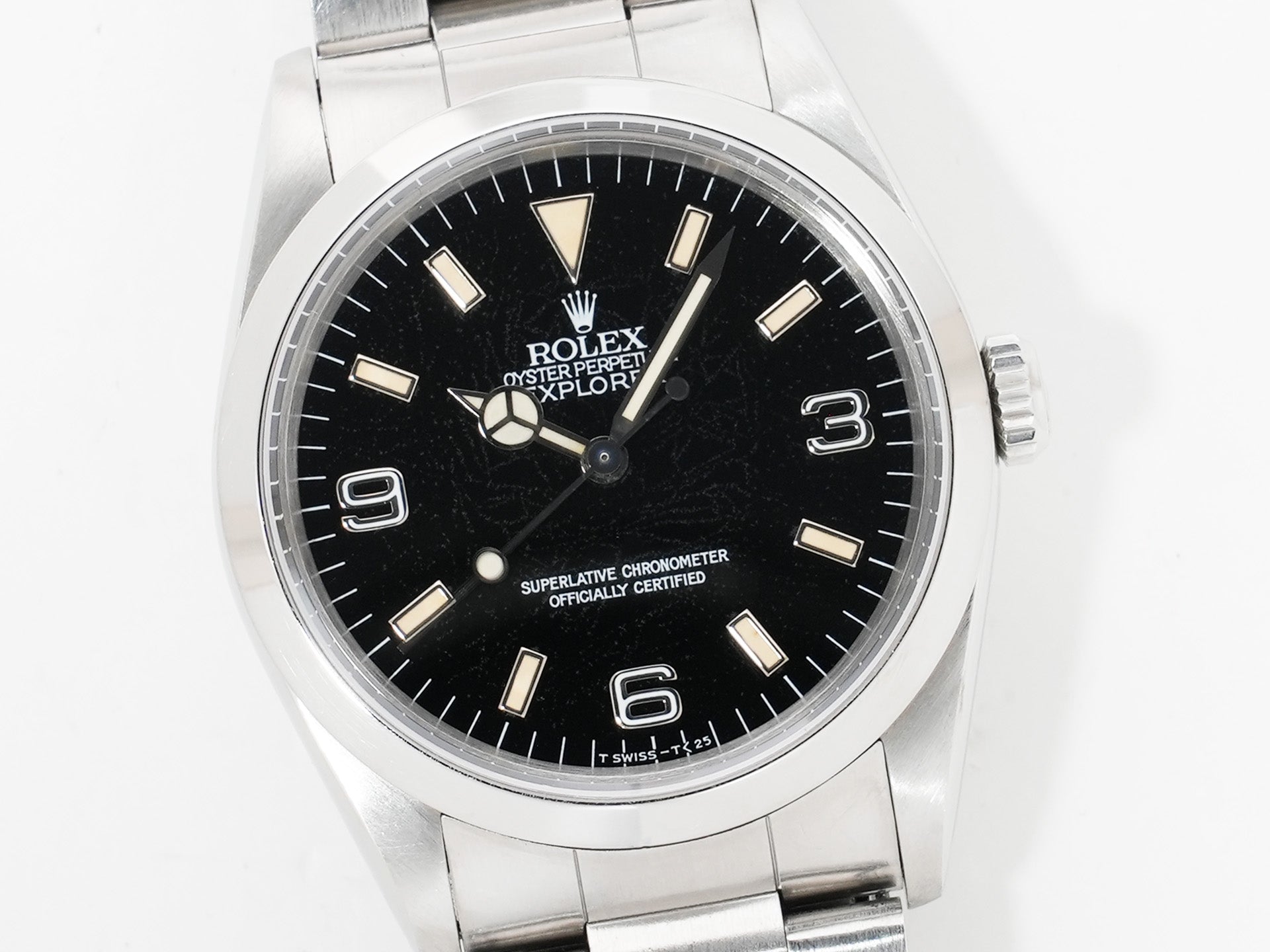 ロレックス エクスプローラーI Ref.14270 ステンレススチール ブラック文字盤 オイスターブレスレット 中古 hxnej7ru