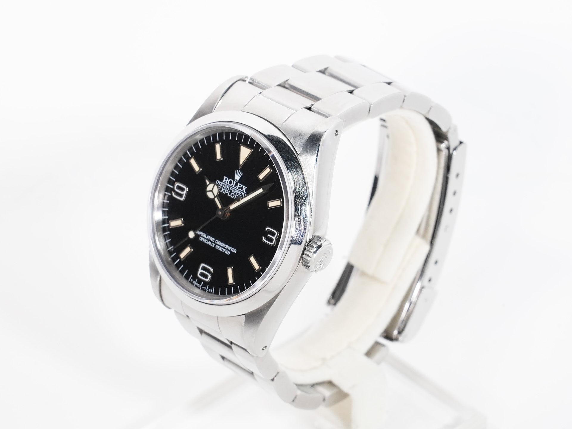 ロレックス エクスプローラーI Ref.14270 ステンレススチール ブラック文字盤 オイスターブレスレット 中古 hxnej7ru