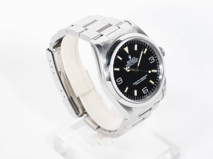 ロレックス エクスプローラーI Ref.14270 ステンレススチール ブラック文字盤 オイスターブレスレット 中古 hxnej7ru