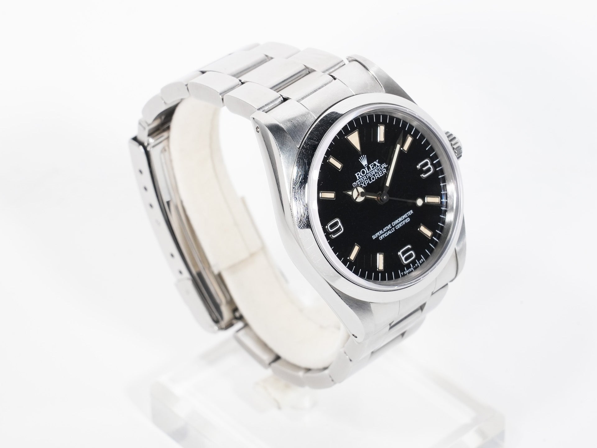 ロレックス エクスプローラーI Ref.14270 ステンレススチール ブラック文字盤 オイスターブレスレット 中古 hxnej7ru