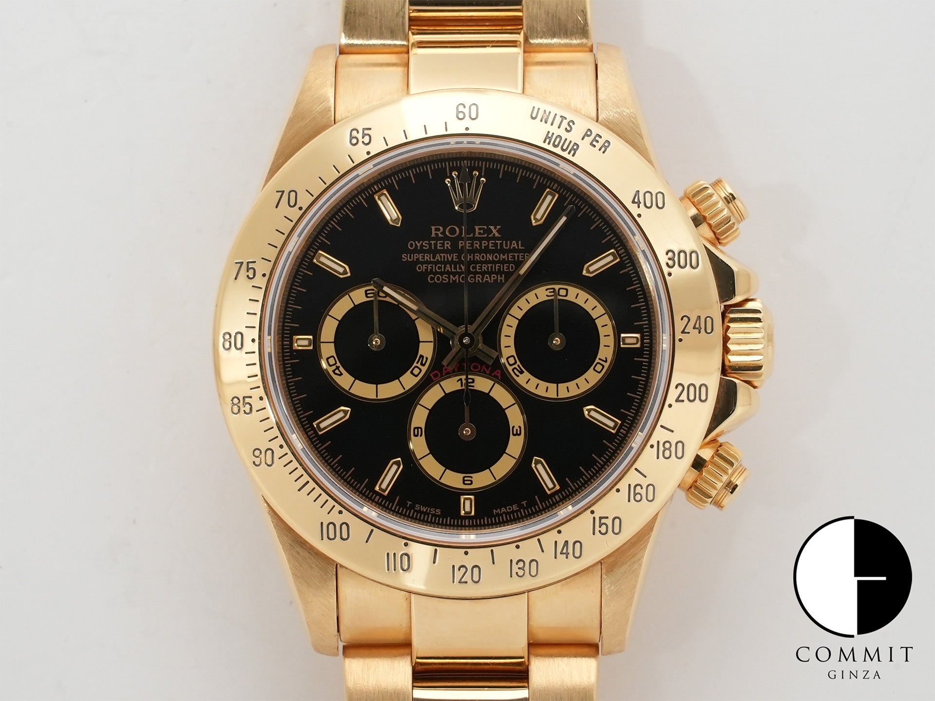 ロレックス デイトナ エルプリメロ Ref.16528 イエローゴールド ブラック文字盤 中古 4rp3zgzu
