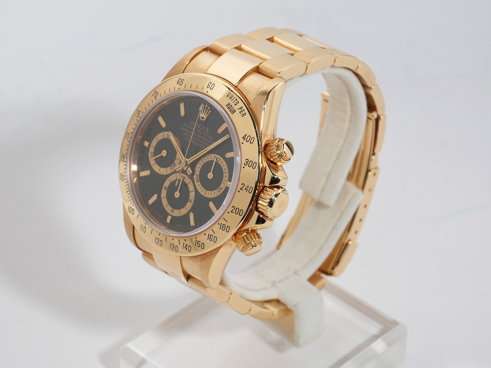 ロレックス デイトナ エルプリメロ Ref.16528 イエローゴールド ブラック文字盤 中古 4rp3zgzu