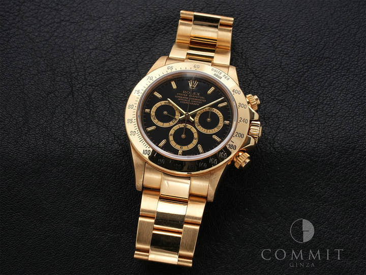 ロレックス デイトナ エルプリメロ Ref.16528 イエローゴールド ブラック文字盤 中古 4rp3zgzu