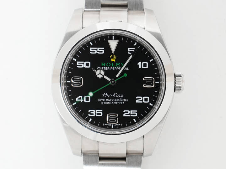 ロレックス エアキング Ref.116900 ステンレススチール ブラック文字盤 オイスターブレスレット 中古 g2grzvhq