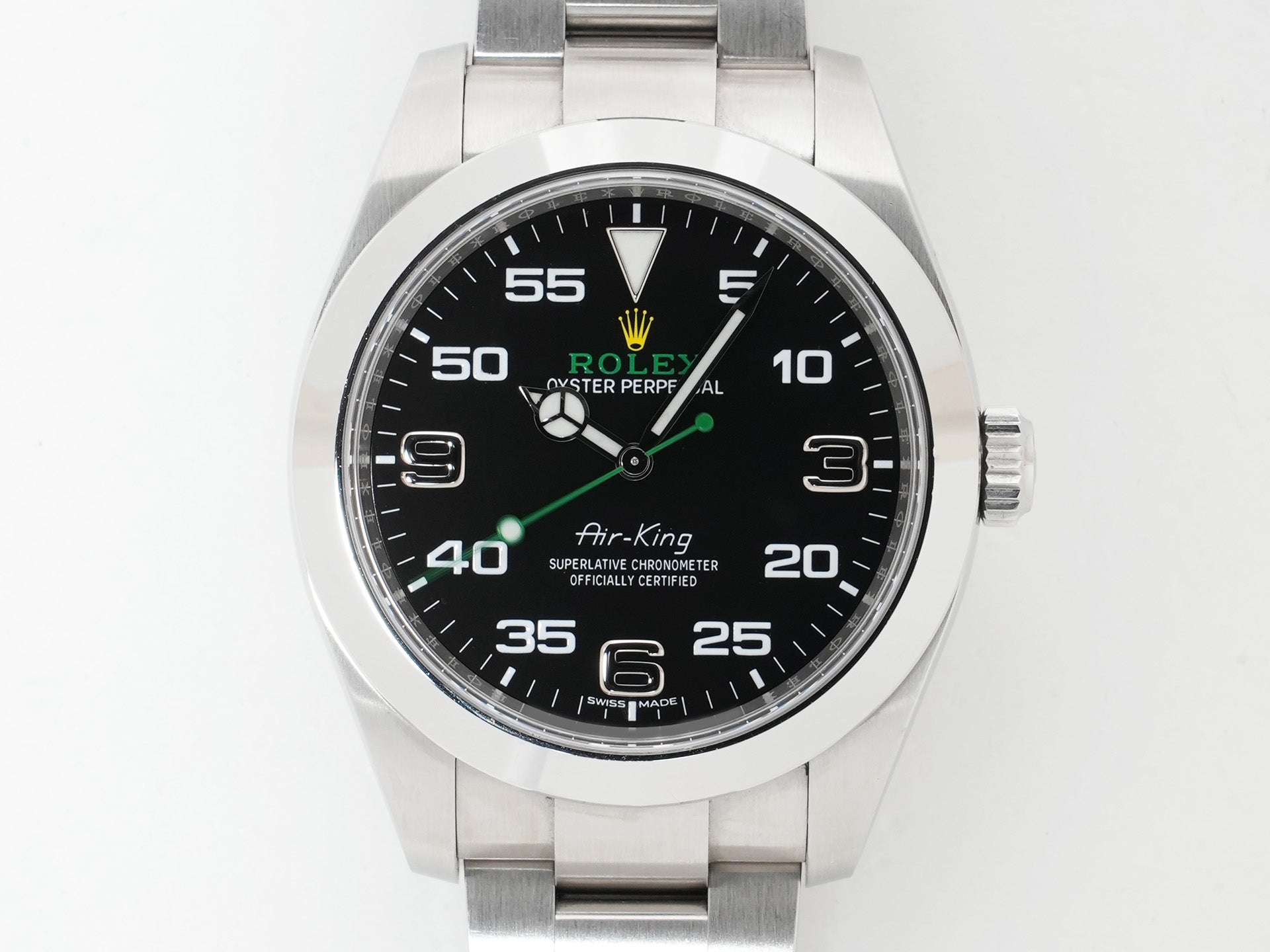 ロレックス エアキング Ref.116900 ステンレススチール ブラック文字盤 オイスターブレスレット 中古 g2grzvhq