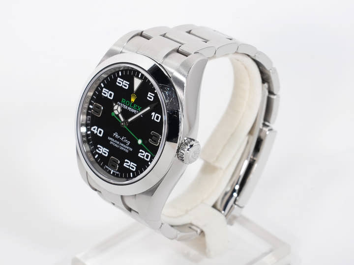 ロレックス エアキング Ref.116900 ステンレススチール ブラック文字盤 オイスターブレスレット 中古 g2grzvhq