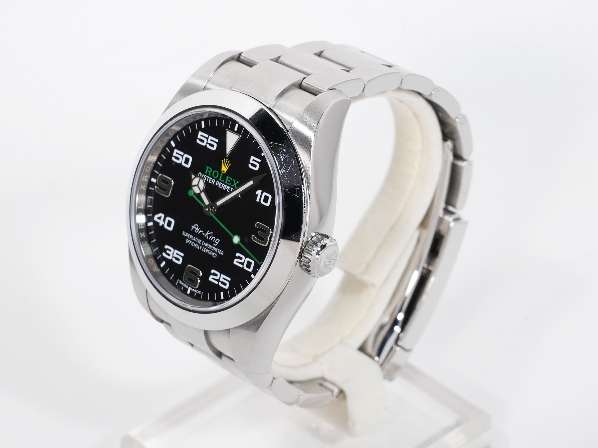 ロレックス エアキング Ref.116900 ステンレススチール ブラック文字盤 オイスターブレスレット 中古 g2grzvhq