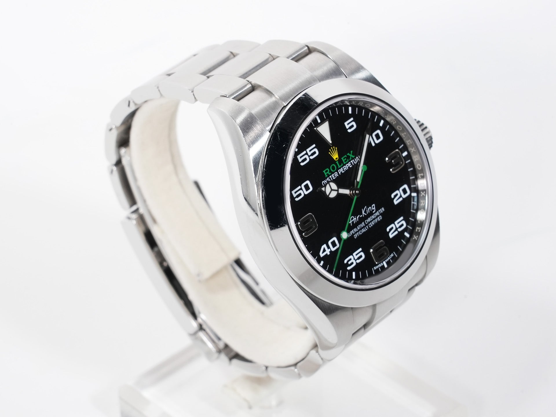 ロレックス エアキング Ref.116900 ステンレススチール ブラック文字盤 オイスターブレスレット 中古 g2grzvhq