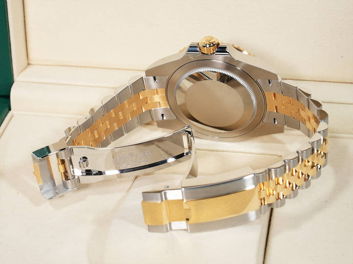 Rolex GMT-Master II Ref. 126713GRNR Stainless Steel/Yellow Gold Black Dial Jubilee Bracelet Unused 799b65cw