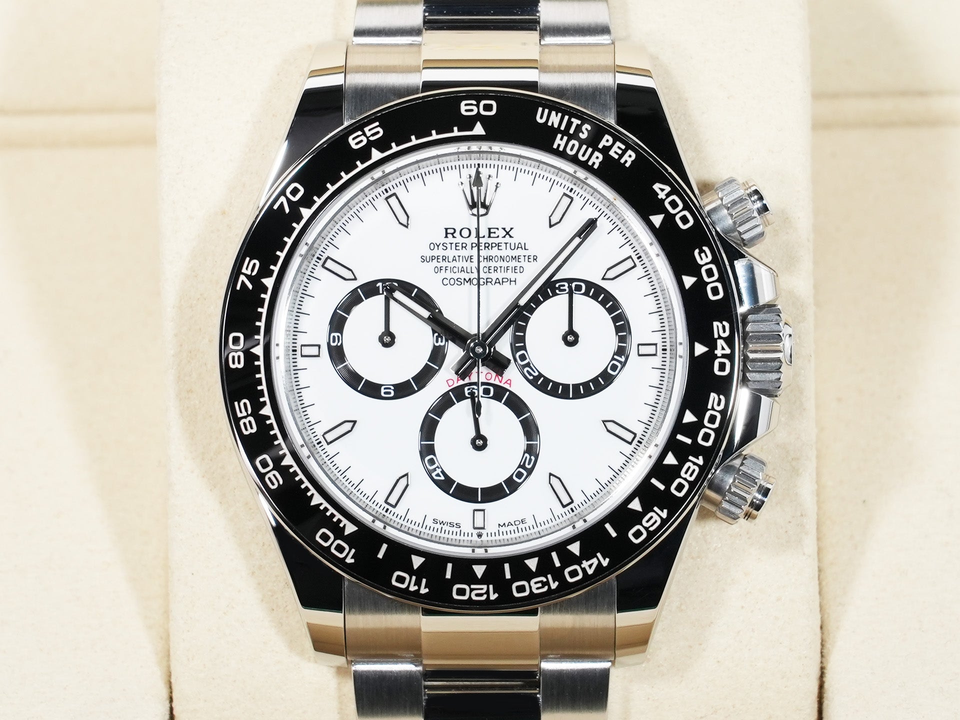 ロレックス デイトナ Ref.126500LN ステンレススチール ホワイト文字盤 美品 g3wq2pih