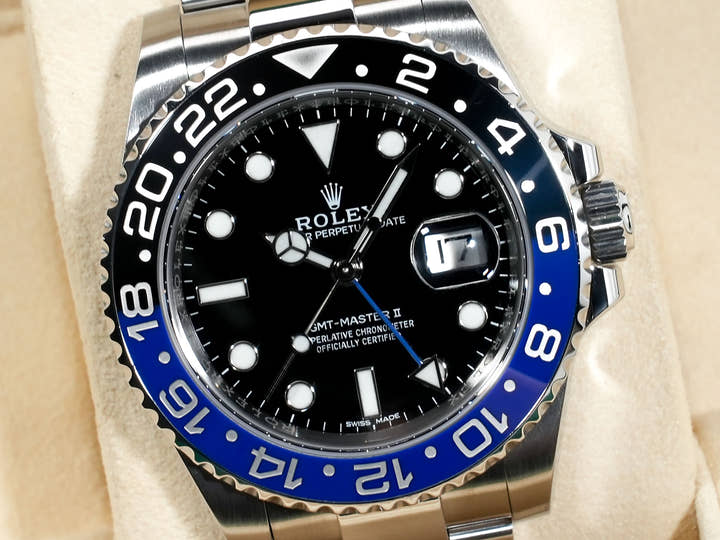 Rolex GMT-Master II Ref. 116710BLNR Stainless Steel Black Dial Oyster Bracelet Excellent Used 5kuin67w