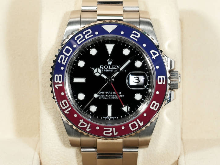 ROLEX GMT-Master II Ref.116719BLRO White Gold Black Dial Oyster Bracelet Pre-owned 9y3ihd9f
