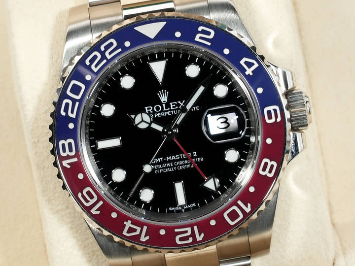 ROLEX GMT-Master II Ref.116719BLRO White Gold Black Dial Oyster Bracelet Pre-owned 9y3ihd9f