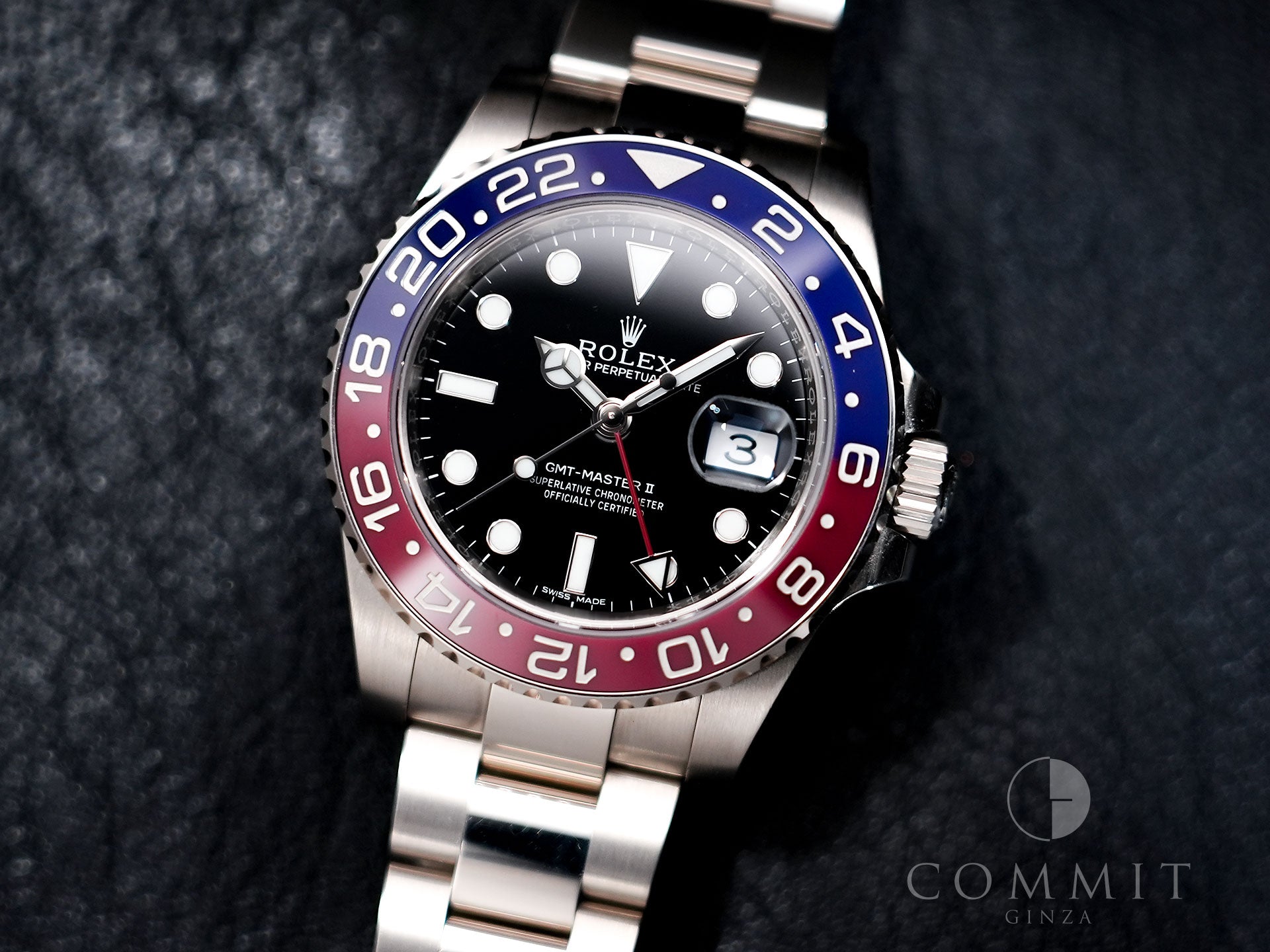 ROLEX GMT-Master II Ref.116719BLRO White Gold Black Dial Oyster Bracelet Pre-owned 9y3ihd9f