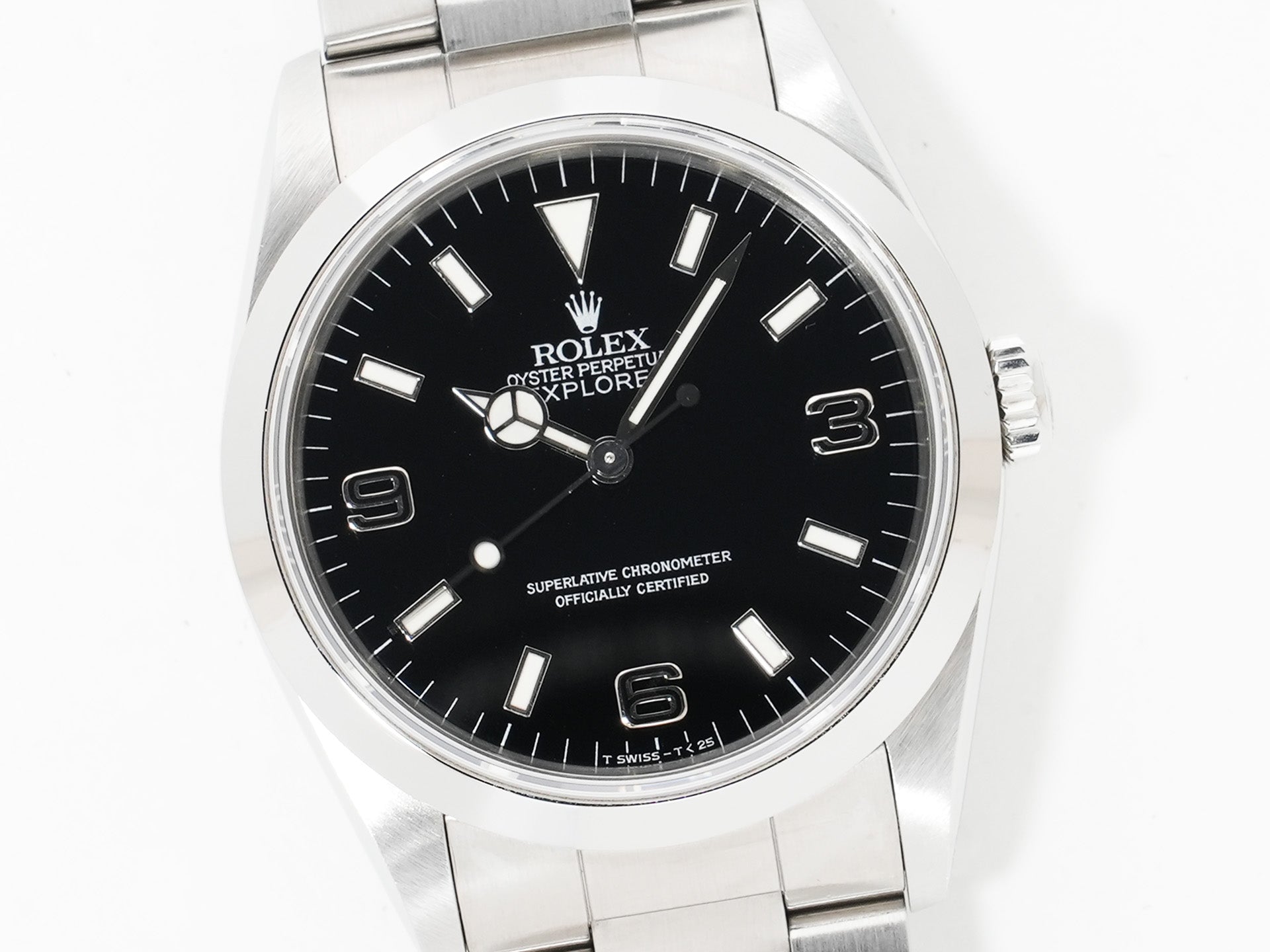 ロレックス エクスプローラーI Ref.14270 ステンレススチール ブラック文字盤 オイスターブレスレット 中古 vqhua2dp