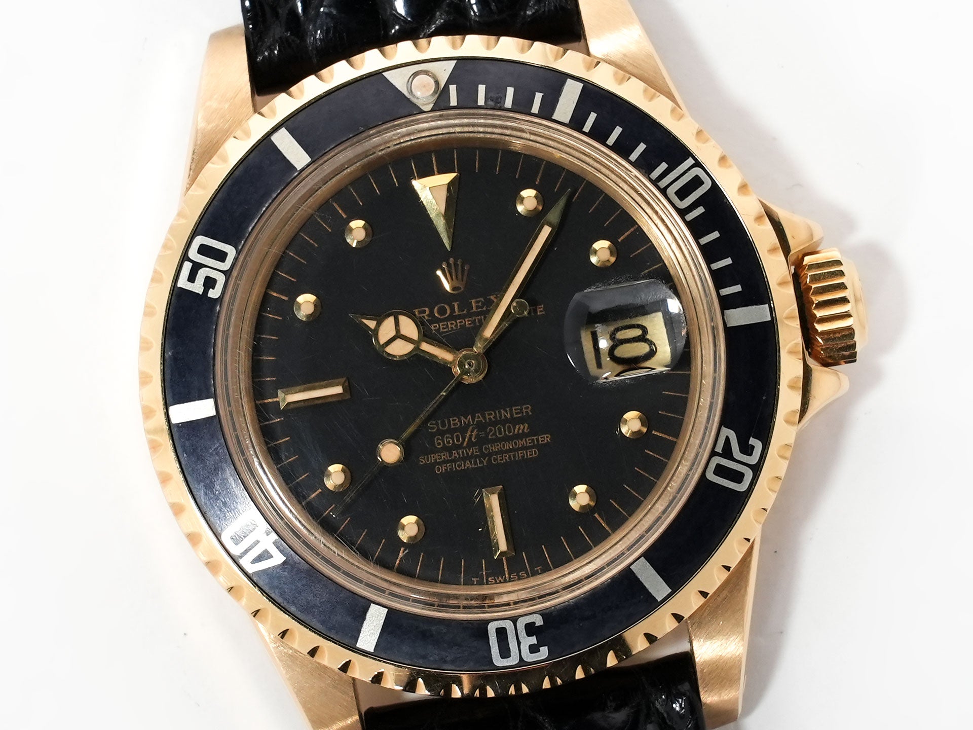 ロレックス サブマリーナー デイト Ref.1680/8 イエローゴールド ブラック文字盤 中古 w9qsbj9e