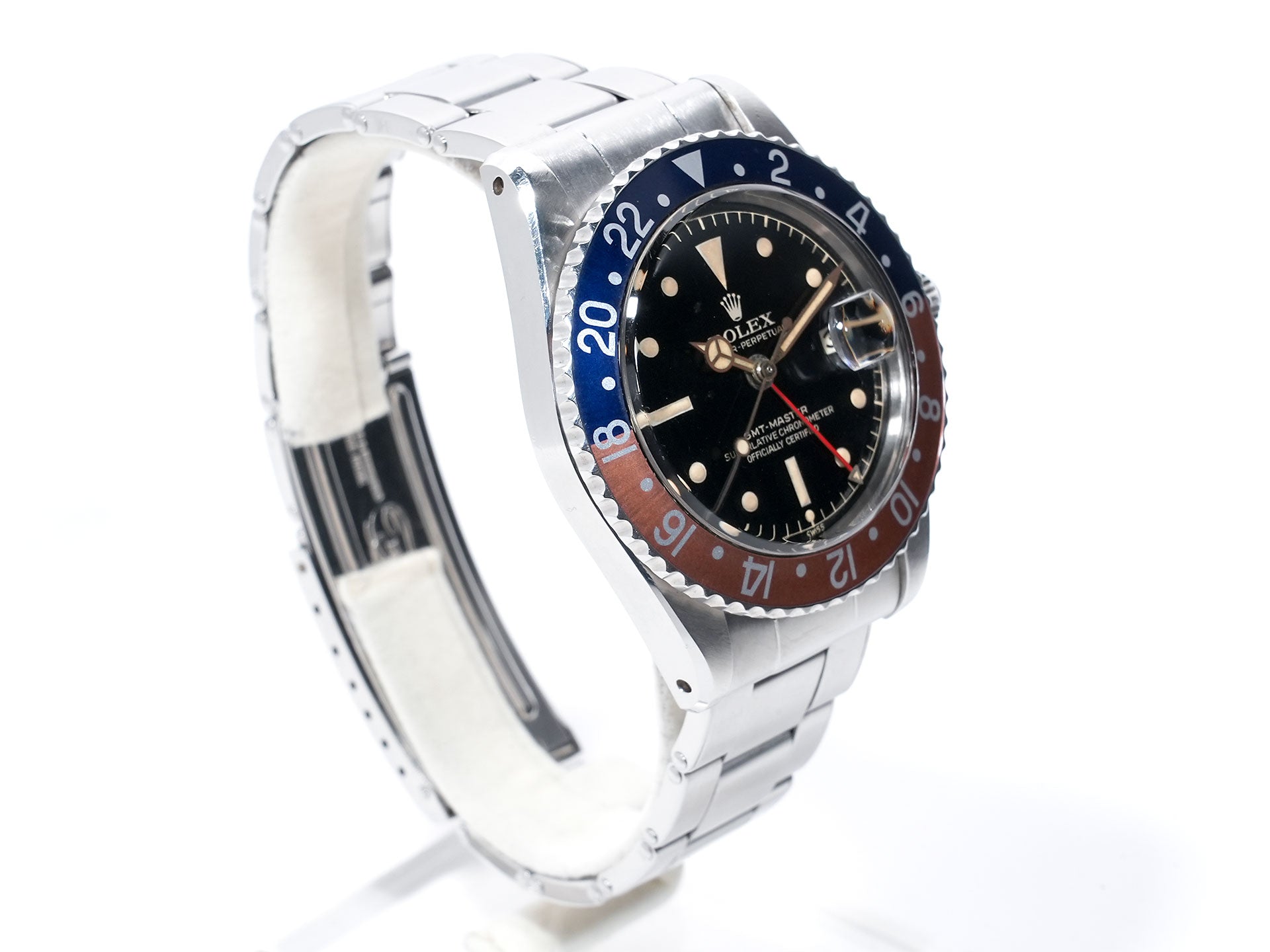 ロレックス GMTマスター Ref.1675 ステンレススチール ブラック文字盤 オイスターブレスレット 中古 rcyzaeiv