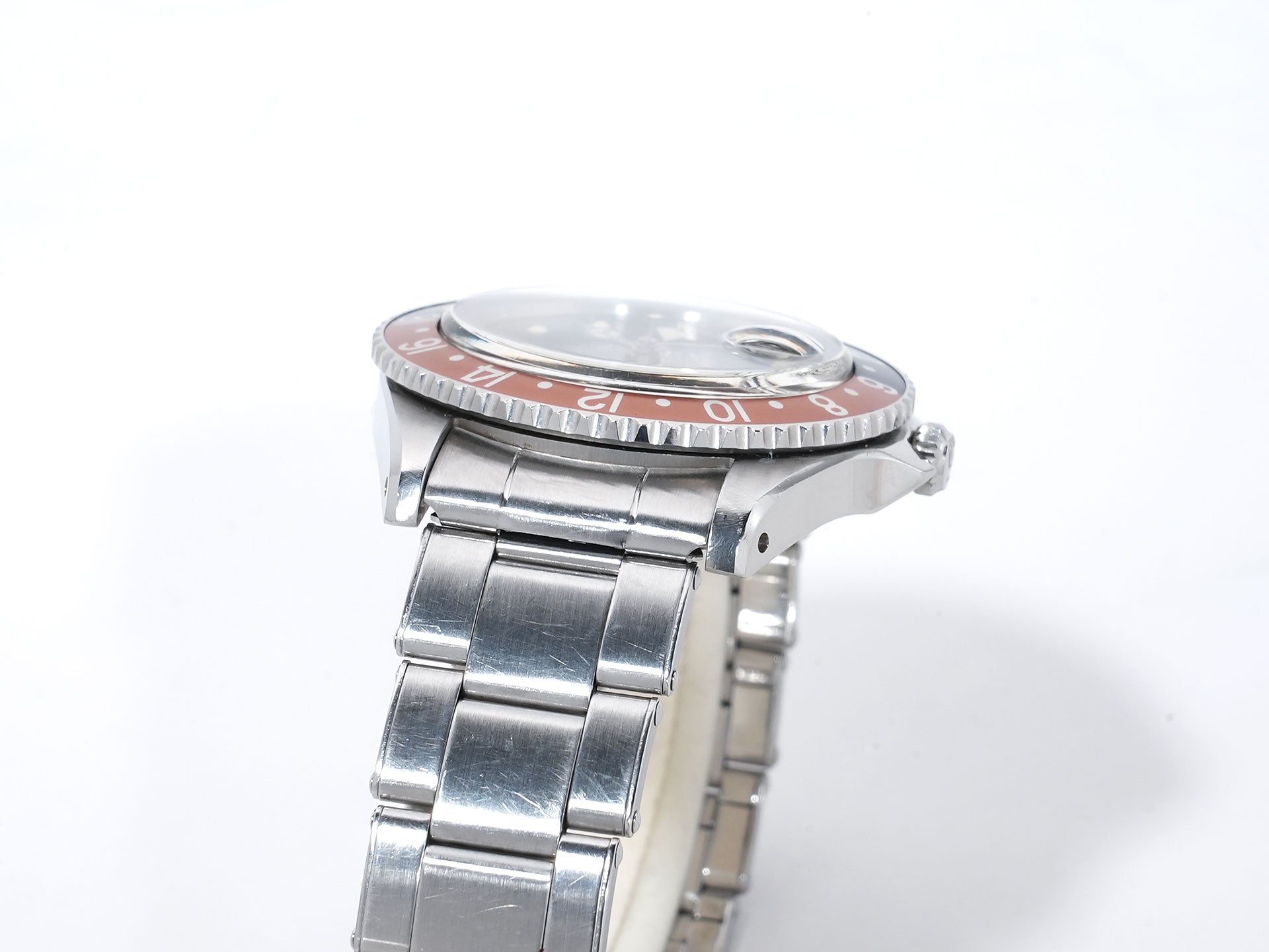 ロレックス GMTマスター Ref.1675 ステンレススチール ブラック文字盤 オイスターブレスレット 中古 rcyzaeiv