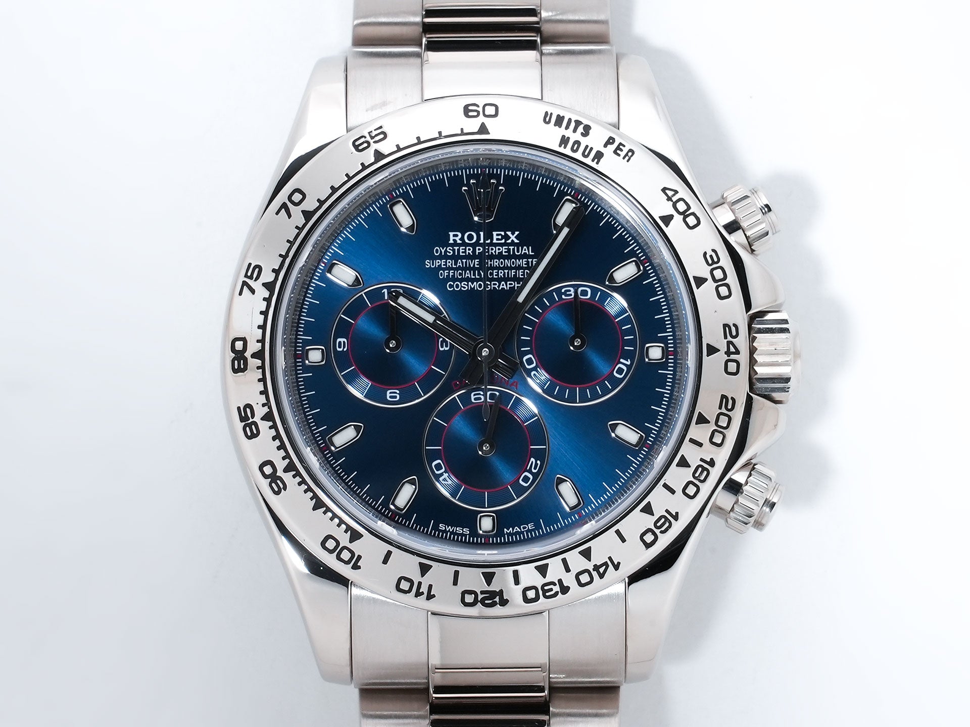 ロレックス デイトナ Ref.116509 ホワイトゴールド ブルー文字盤 美中古 p6urjww2
