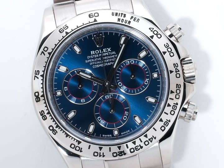 ロレックス デイトナ Ref.116509 ホワイトゴールド ブルー文字盤 美中古 p6urjww2