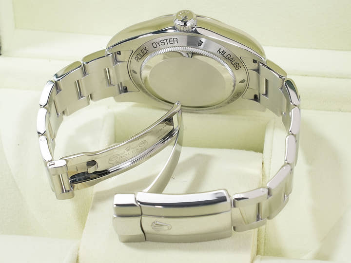 ロレックス ミルガウス Ref.116400 ステンレススチール ブラック文字盤 美品 9tkdfae8