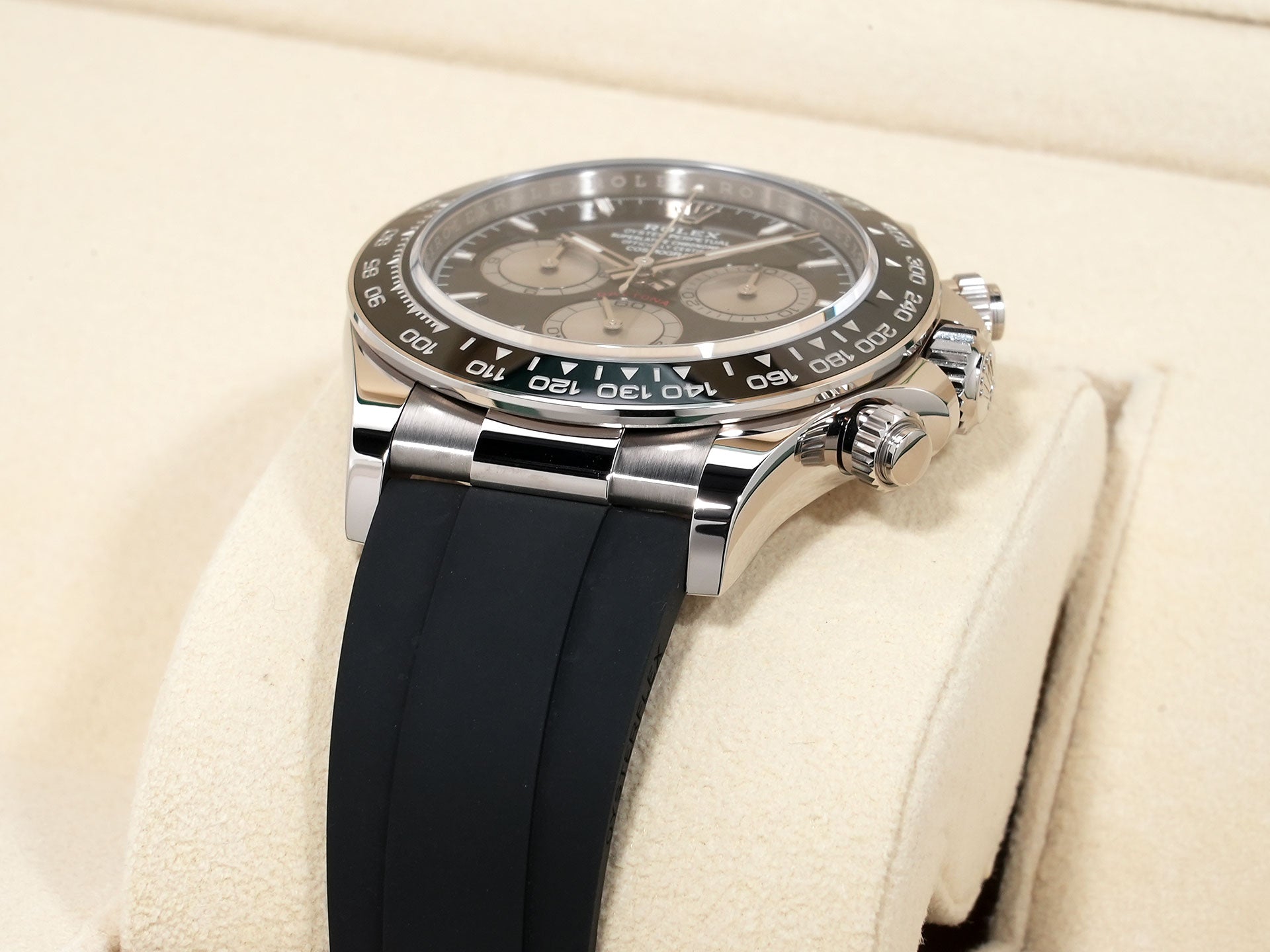 ロレックス デイトナ Ref.126519LN ホワイトゴールド ブライトブラックxスチール文字盤 美品 oaex5eg8