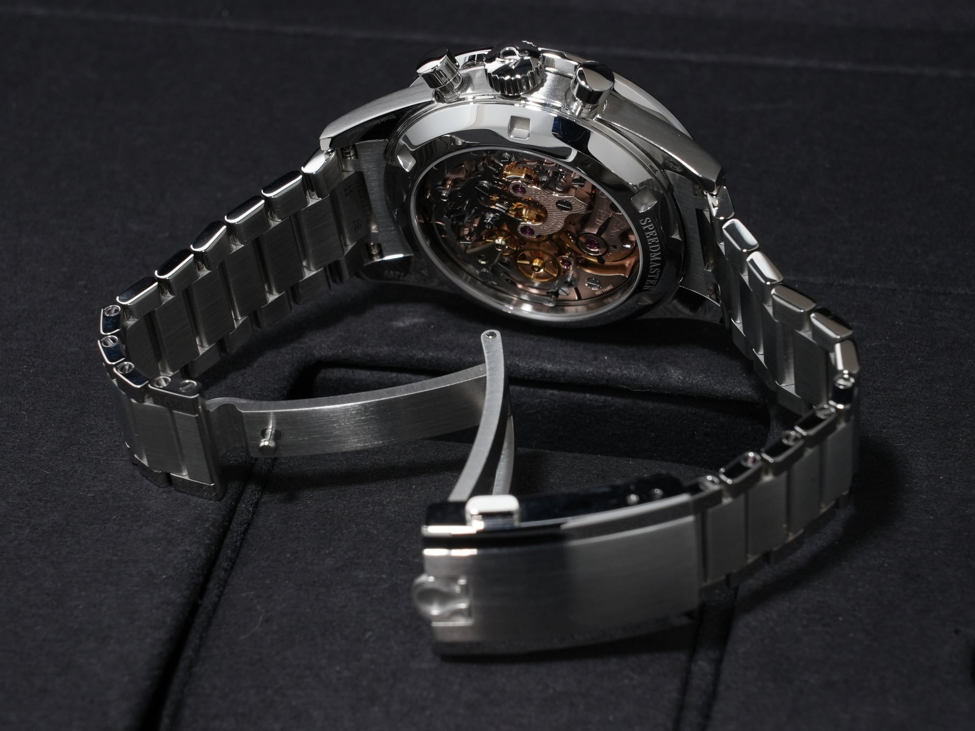 オメガ スピードマスター キャリバー321 クロノグラフ 39.7MM Ref.311.30.40.30.01.001 ステンレススチール ブラック文字盤 未使用 ovymyy7a