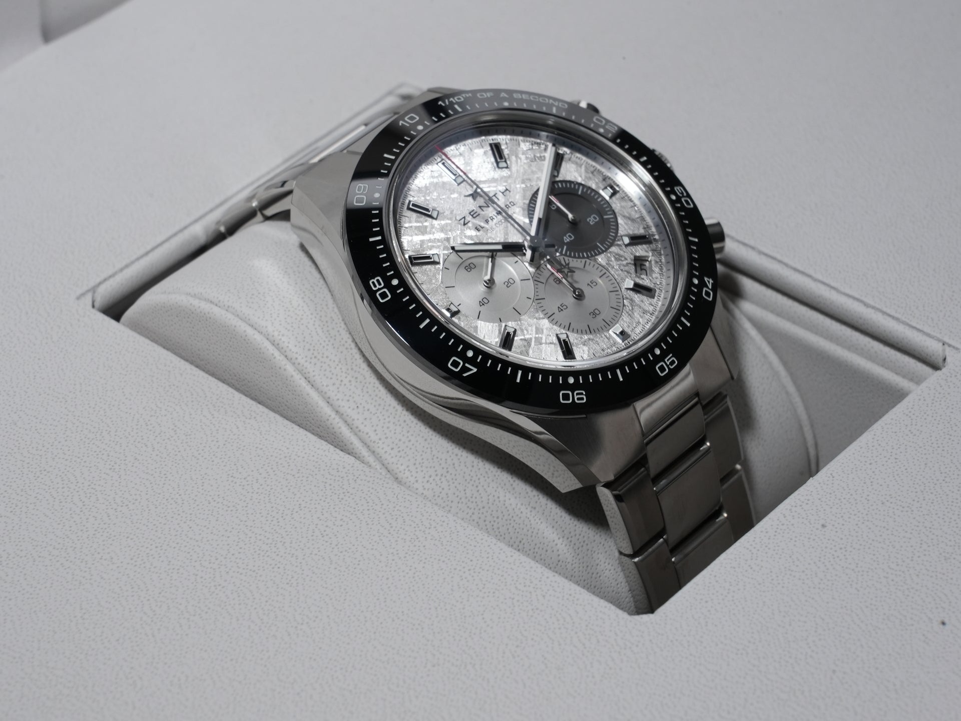 ゼニス クロノマスタースポーツ Ref.03.3120.3600/76.M3100 ステンレススチール メテオライト文字盤 未使用 4z3ihook