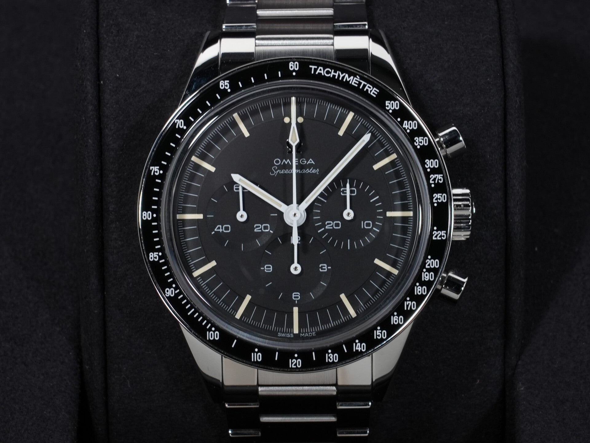 オメガ スピードマスター キャリバー321 クロノグラフ 39.7MM Ref.311.30.40.30.01.001 ステンレススチール ブラック文字盤 美中古 ykzzzwm7