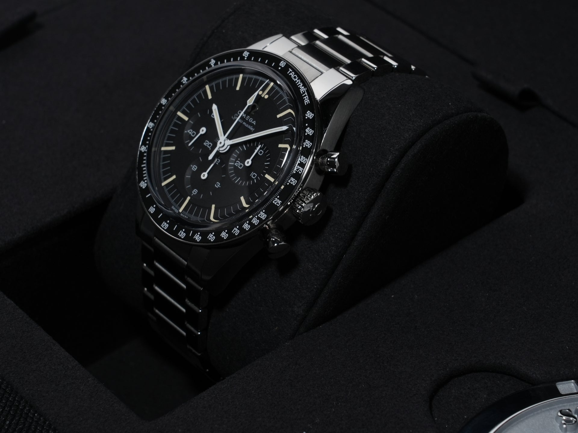 オメガ スピードマスター キャリバー321 クロノグラフ 39.7MM Ref.311.30.40.30.01.001 ステンレススチール ブラック文字盤 美中古 ykzzzwm7
